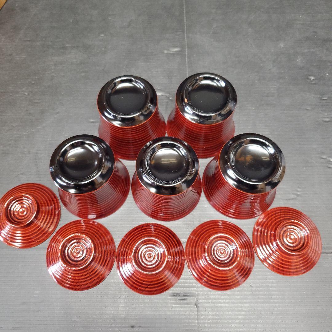 輪島塗 箸洗 5客 漆器 漆器碗