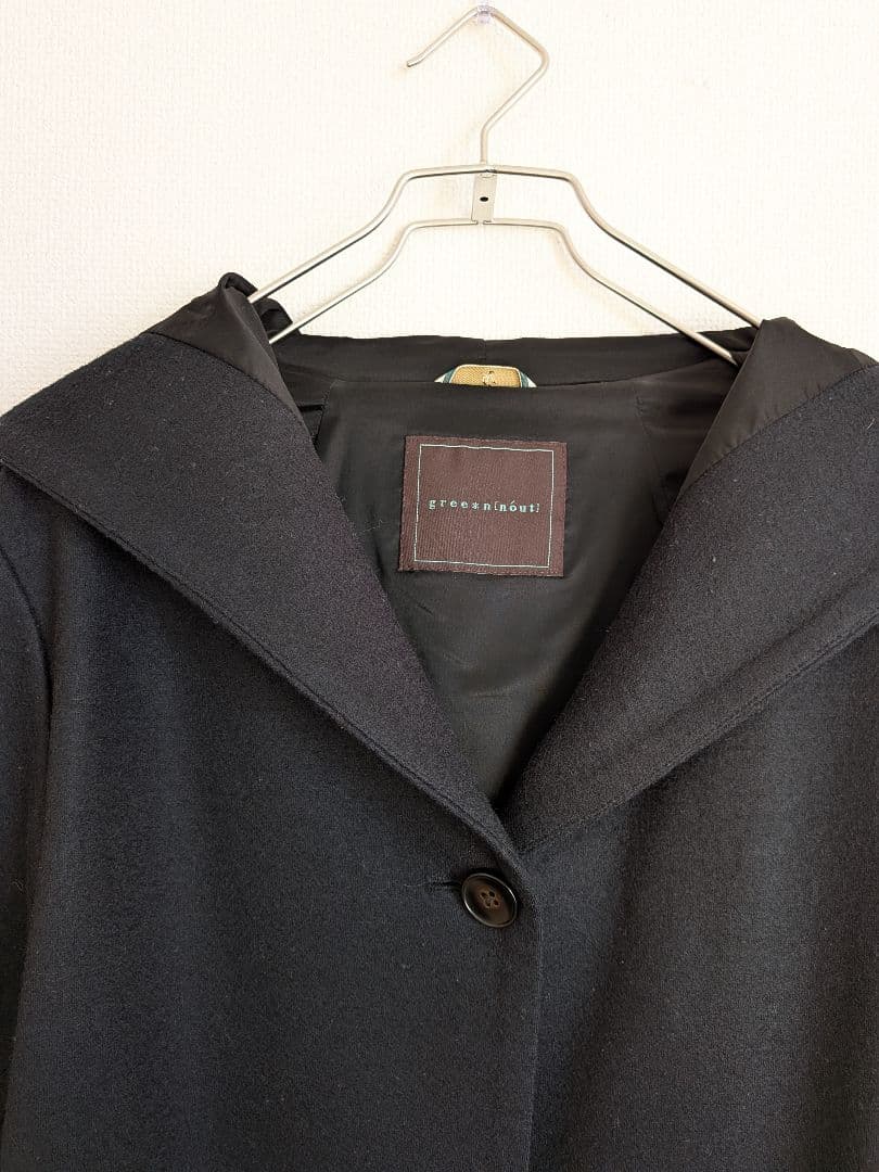 大きいサイズ 15号 greennoutグリーンノート圧縮天竺ウールコート