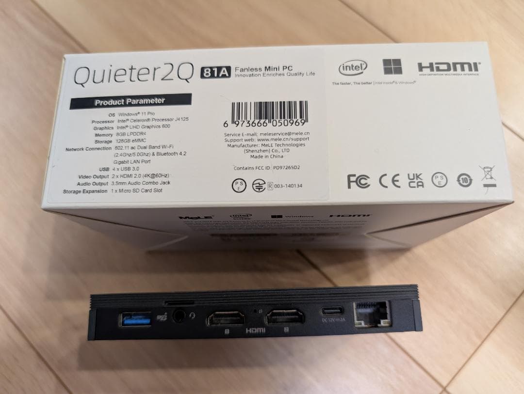 あ*ら様 MeLE Quieter2Q / Crucial 500GB NVMe