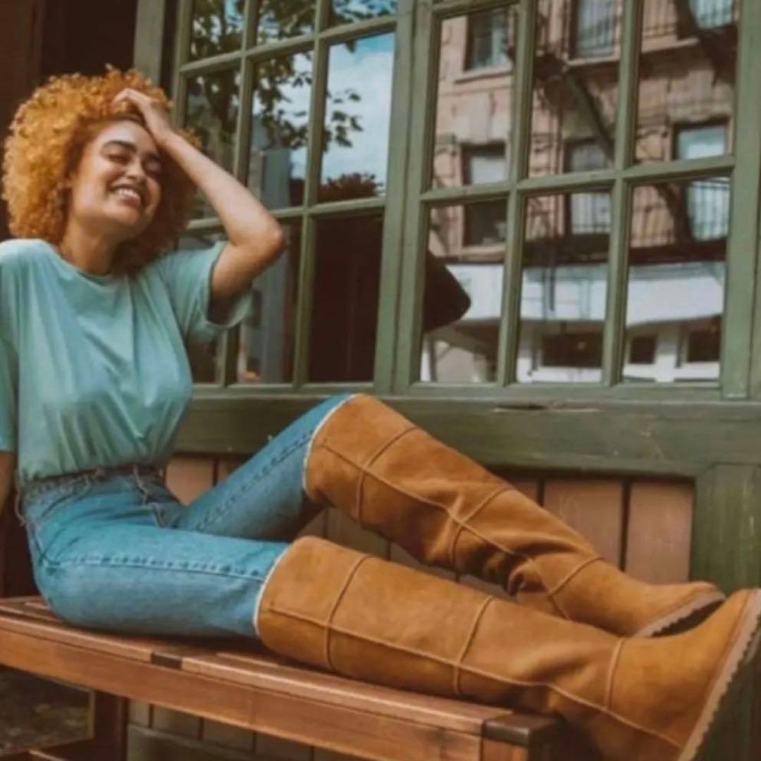 UGGアグ ムートンロングブーツ♡ブラック