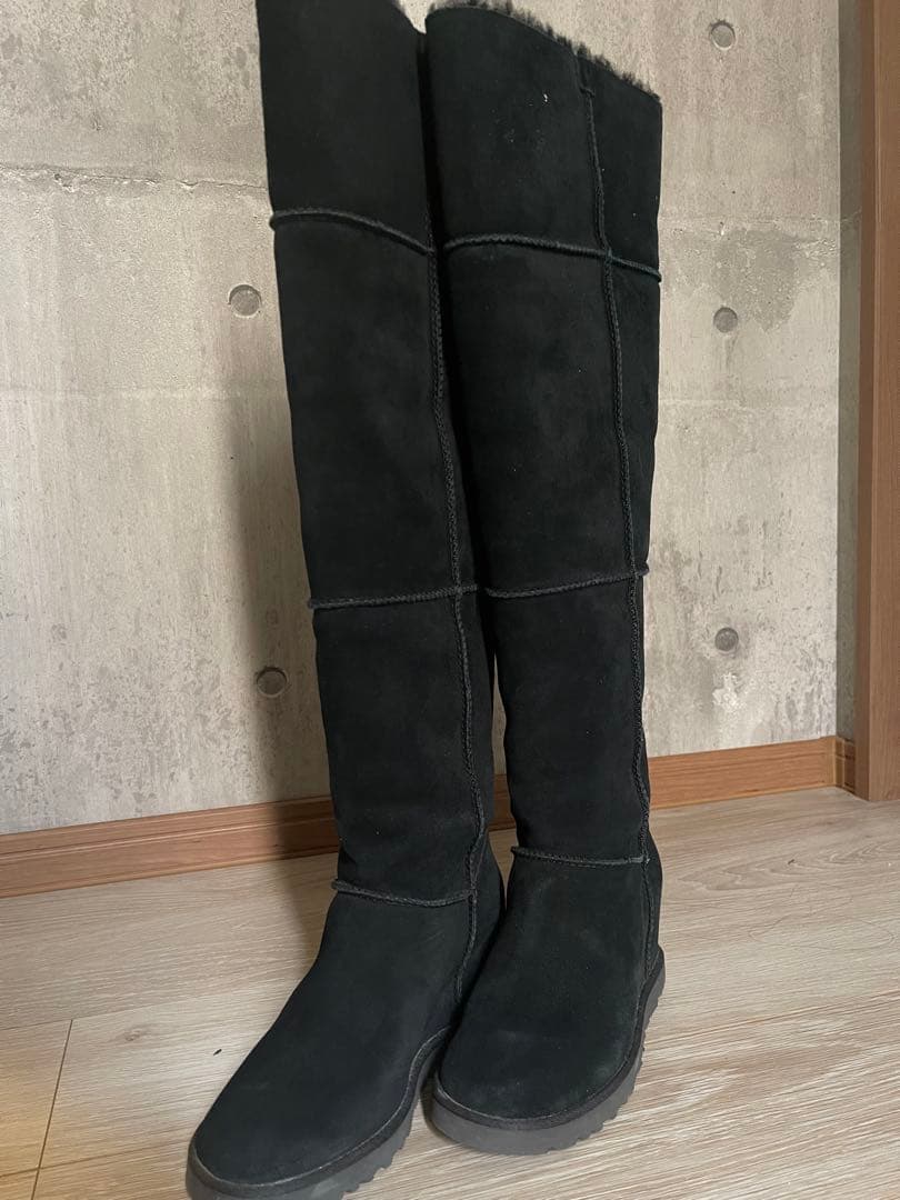 UGGアグ ムートンロングブーツ♡ブラック