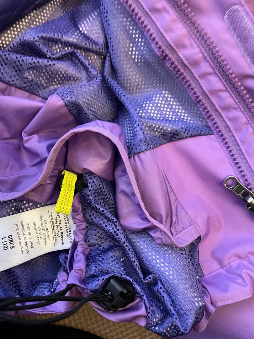 Patagonia極美品✨3way スキーウェア　アウター　パープル　キッズL
