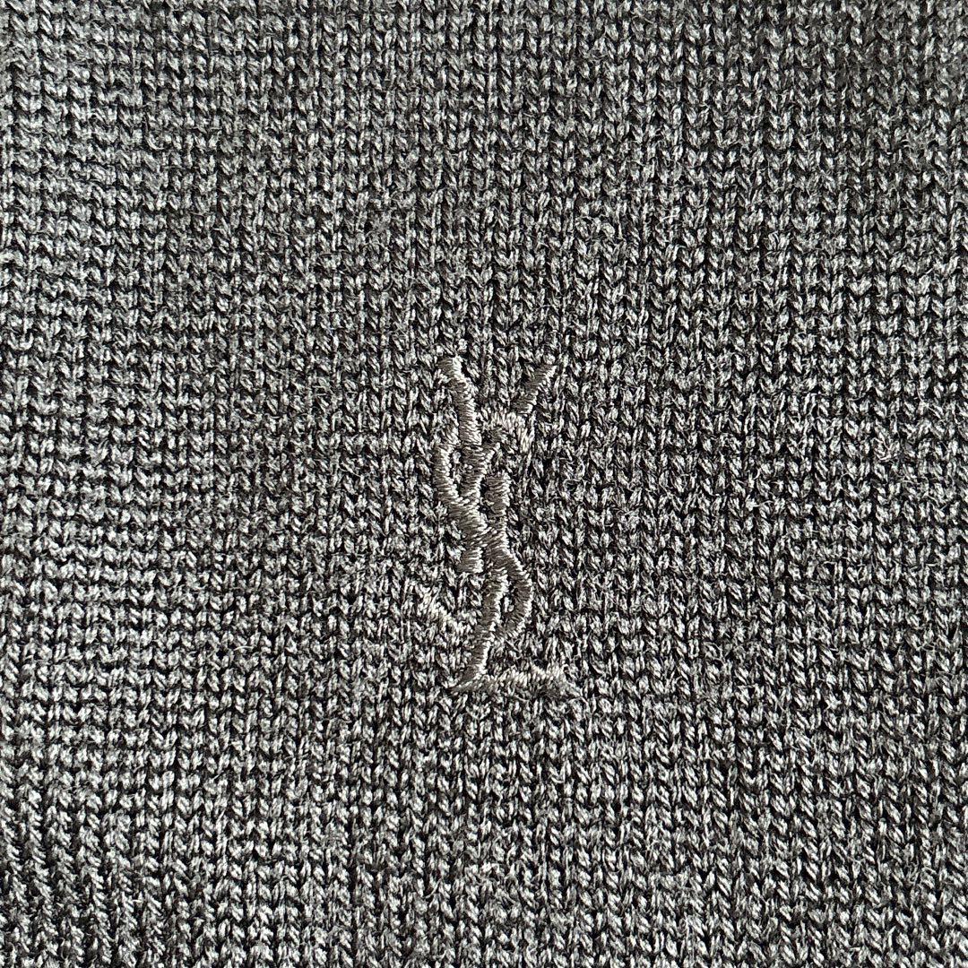 ヴィンテージ 当時物 YSL イヴサンローラン Vネック ニットプルオーバー