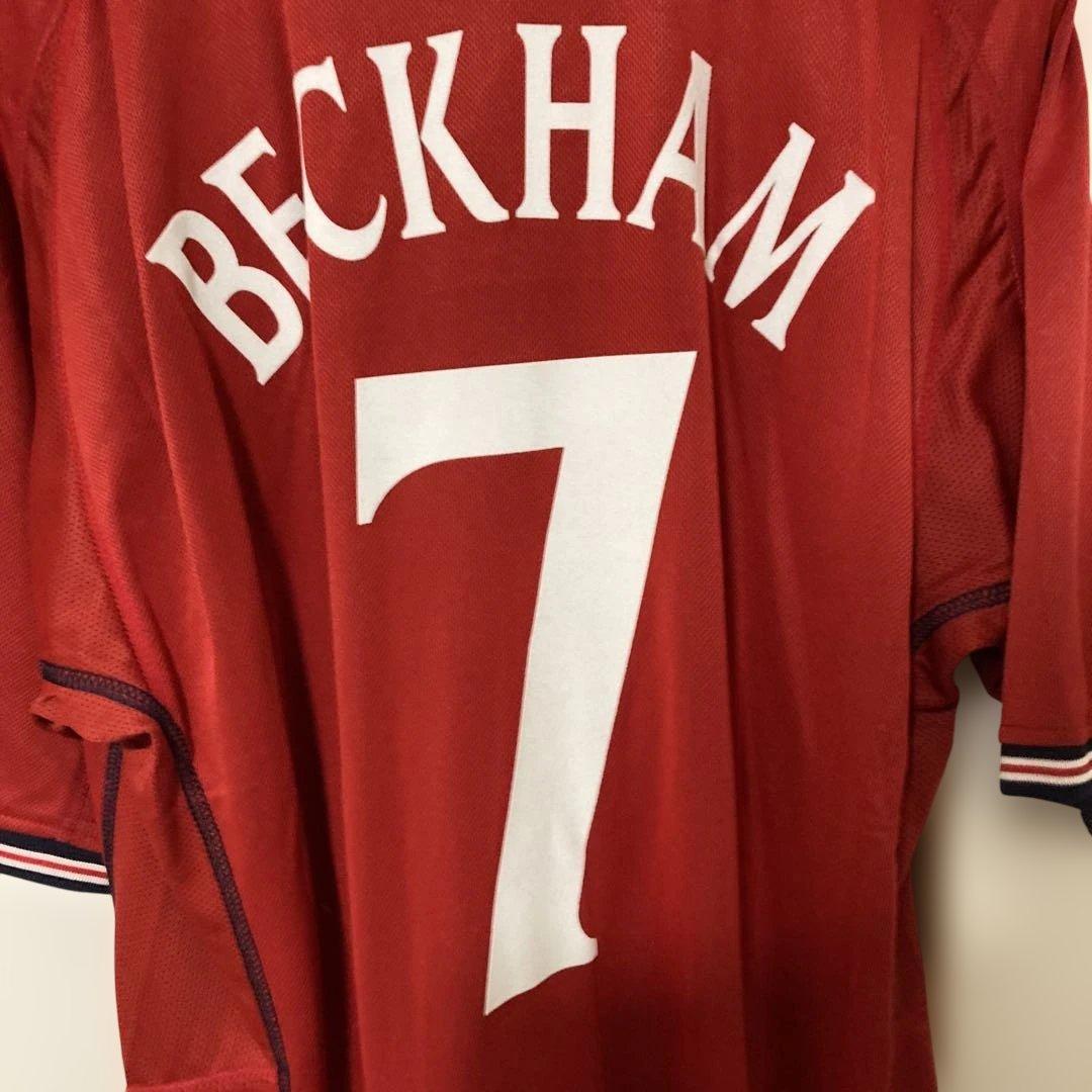 須*賀様 【未使用】イングランド代表　ベッカム　7番ネーム有　タグ有　ユニホーム