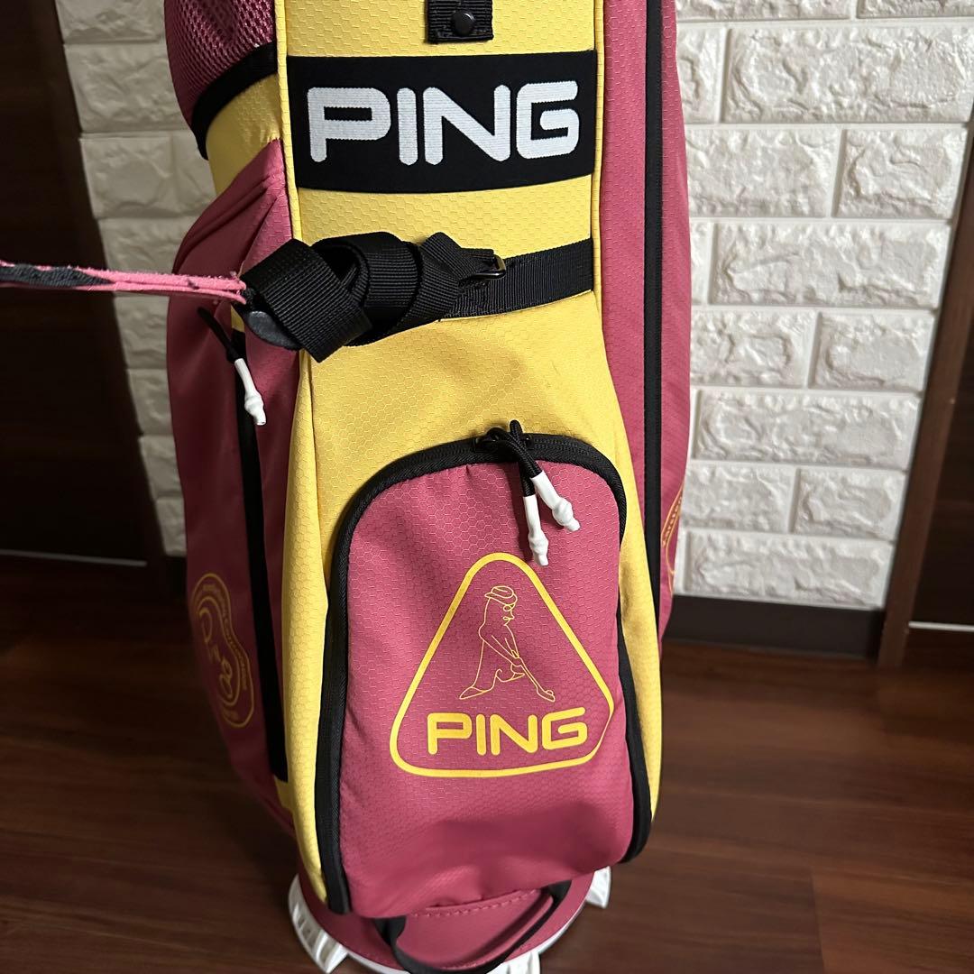 希少 ピン PING CB-P225 限定 マルーンゴールド キャディバッグ