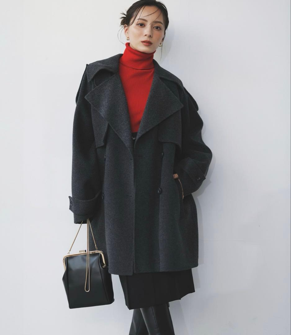 anuansリバーミドルトレンチコート