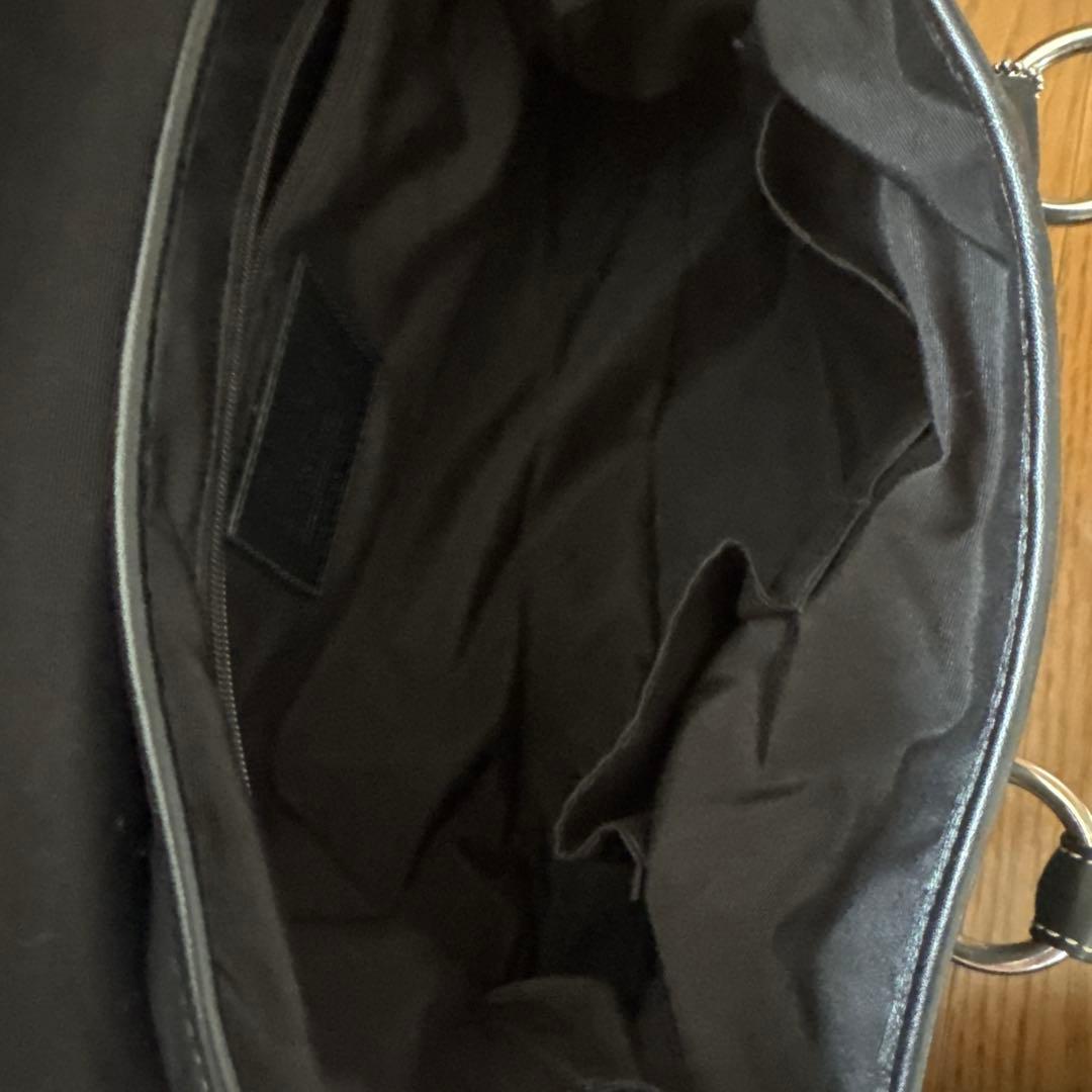 正規品 コーチ coach ハンドバック トートバッグ オールレザー　 黒