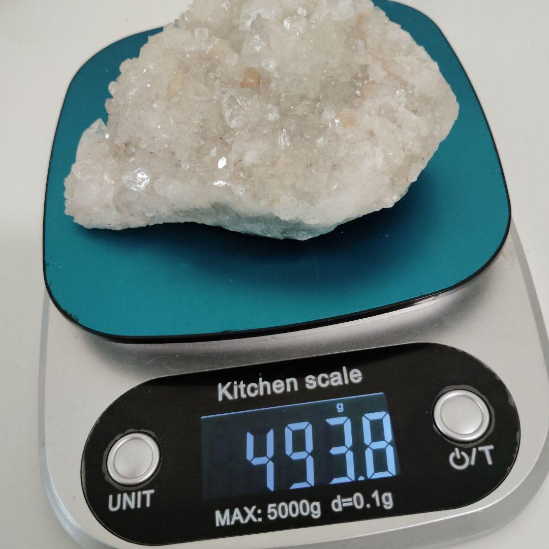 天然石 水晶原石　置物　約 494g
