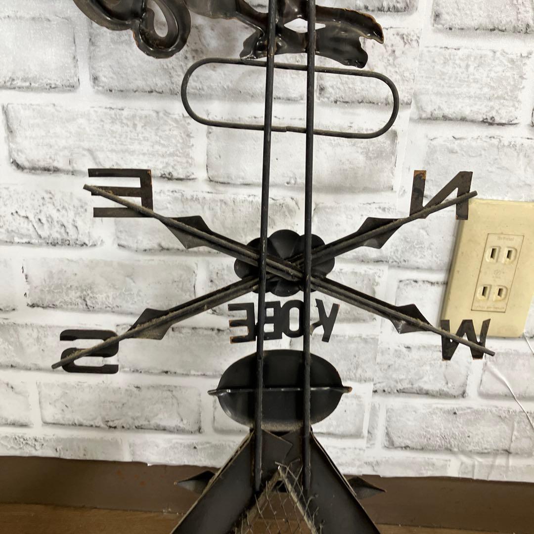 4F 希少 神戸 異人館モチーフ 風見鶏 オブジェ 置物 ヴィンテージ調