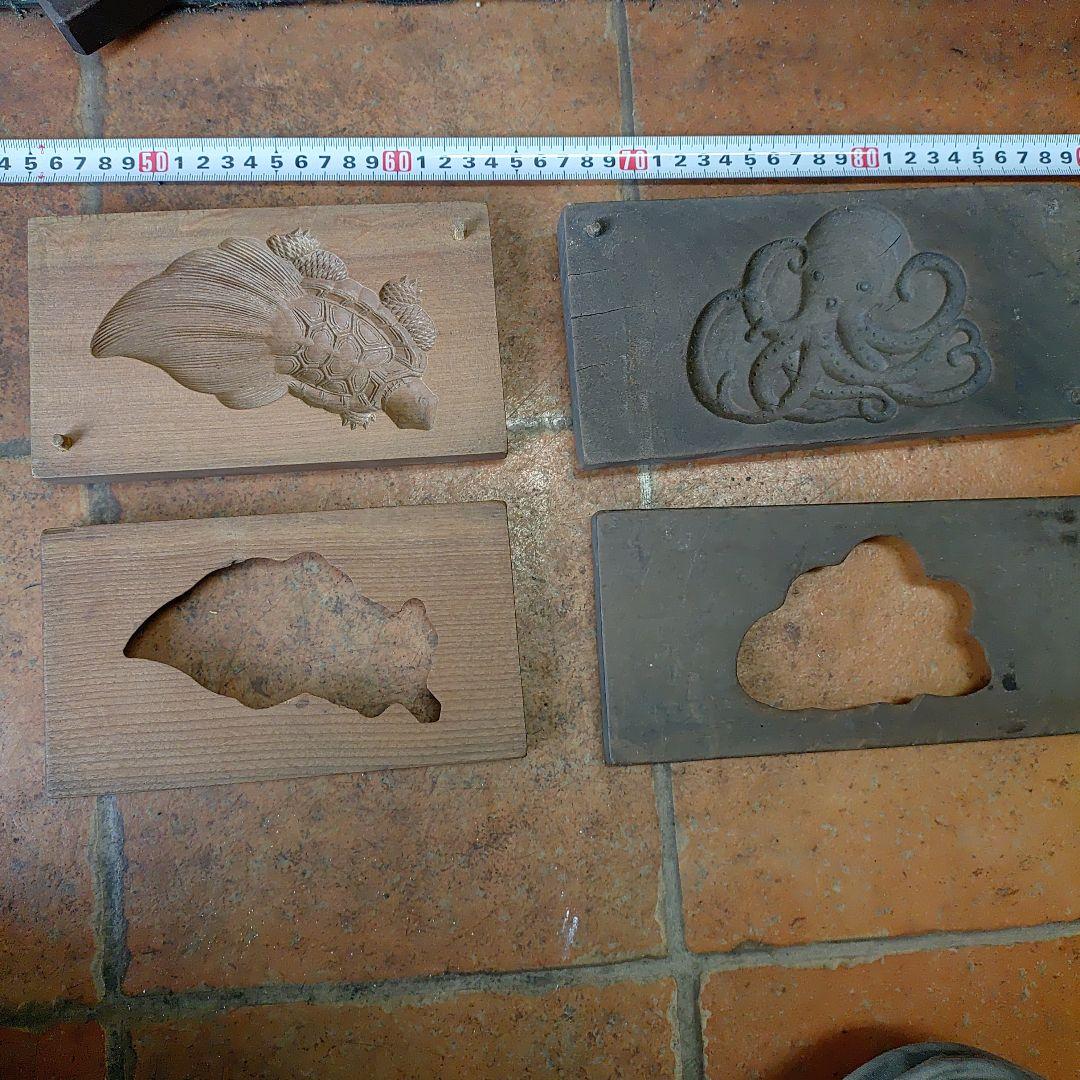 和菓子　型抜き　古い道具　アンティーク　レトロ　菓子道具　菓子用品