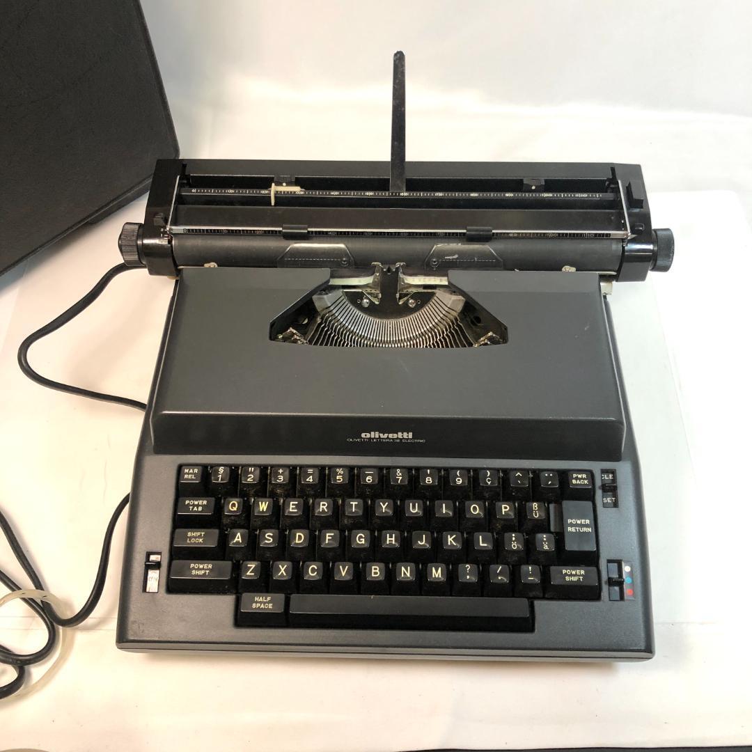 タイプライター、オリベッティ LETTERA　38 電動　動作確認済　スペイン製