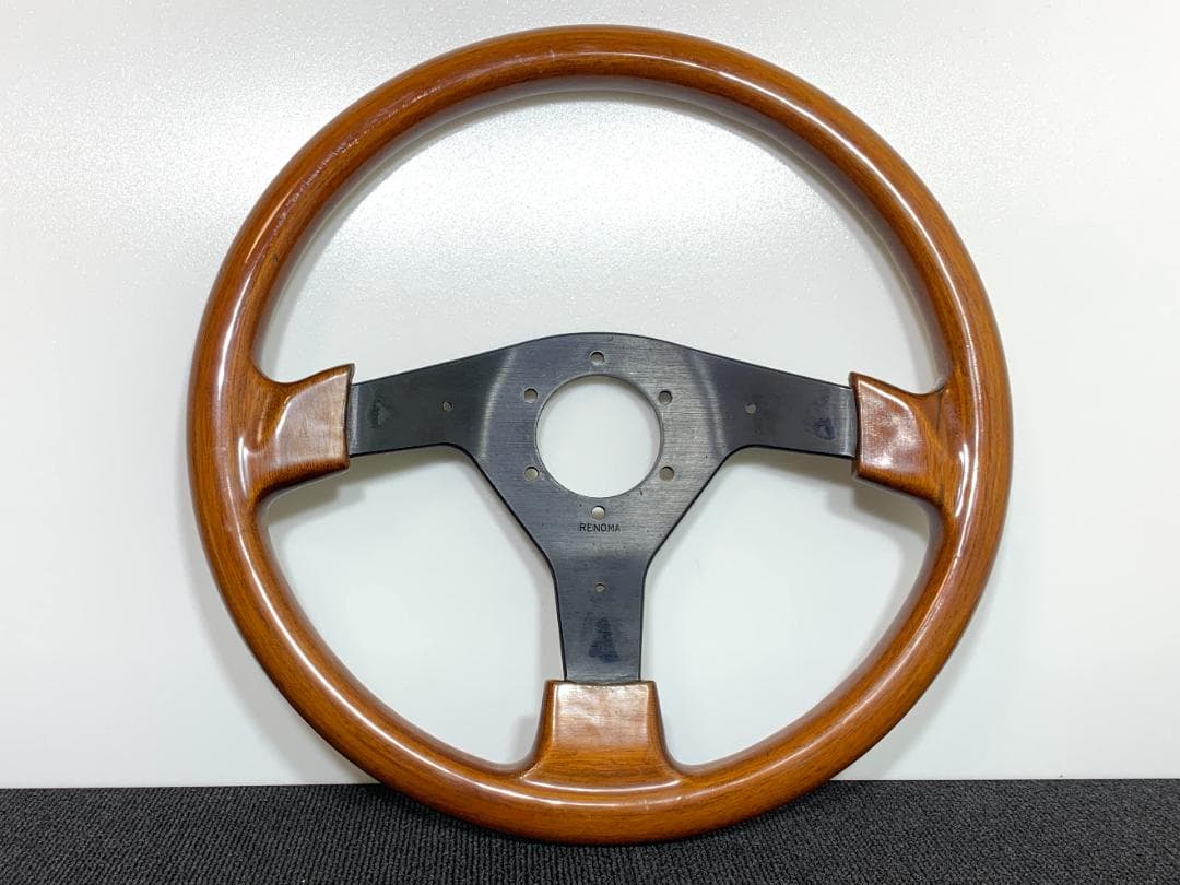 希少 レノマ ウッドステアリング 35.5パイ 当時物 ミケロッティ オバハン