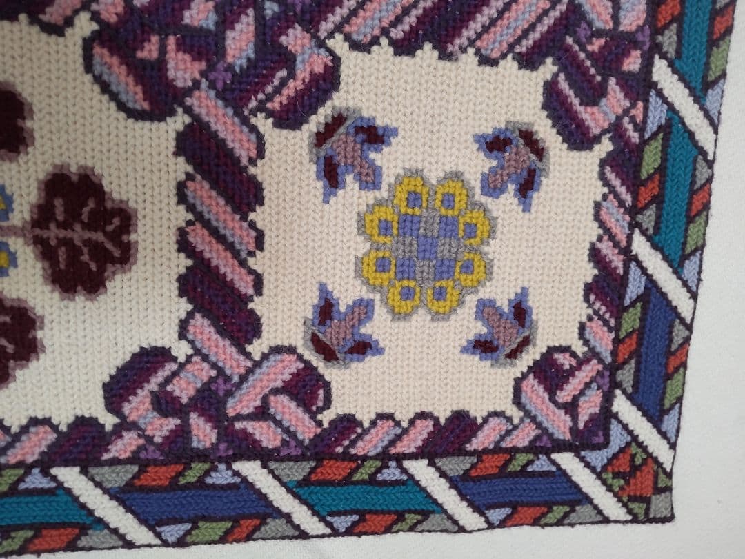 フランスアンティーク 刺繍 壁飾り ハンドステッチ タペストリー ポスター#5