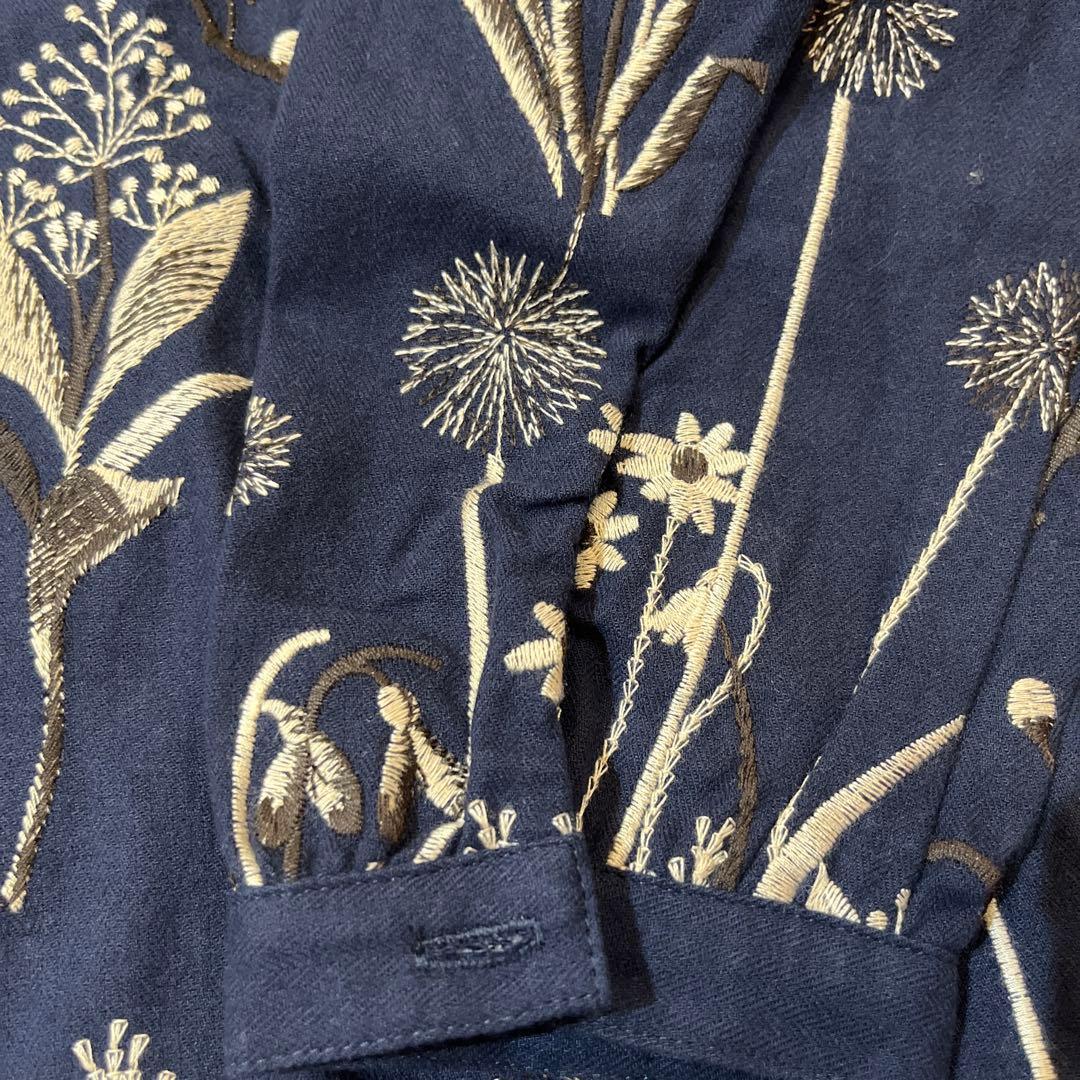 marble sud未使用タグ付長袖刺繍ブラウスEMB higotai