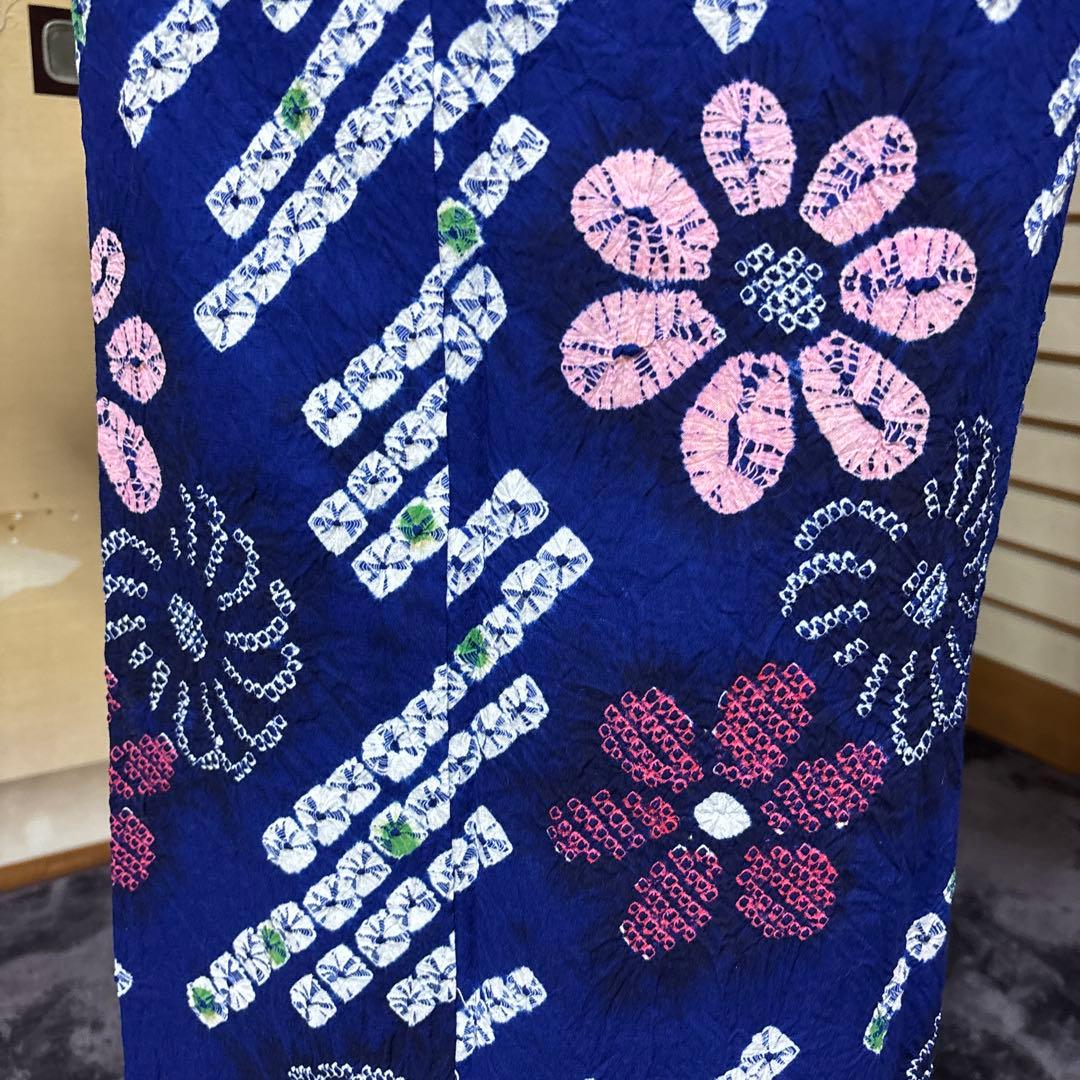 【美品】有松鳴海絞り浴衣セット 高級感◎ フルセット　５点　大人浴衣　推し色