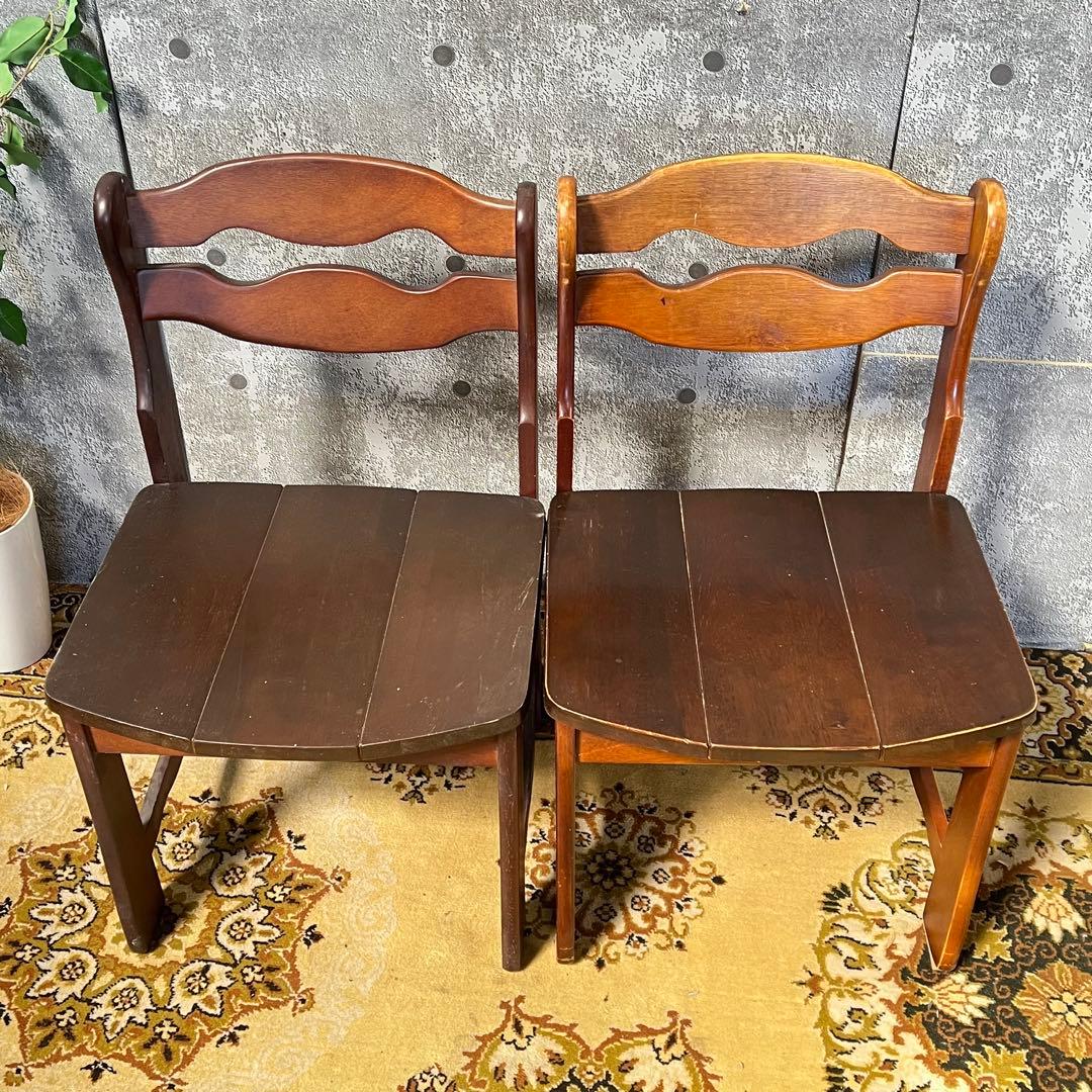 ꧁ヴィンテージ家具꧂ダイニングチェア6脚セット 食卓椅子 いす イス 昭和レトロ