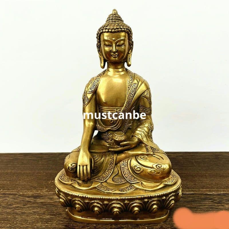 チベット密教仏像 薬師仏 阿弥陀仏 釈迦牟尼仏 三宝仏仏像 銅製品 辟邪開運置物