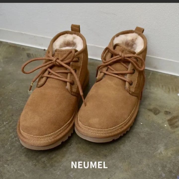 UGG NEUMEL ムートンブーツ ショート 編み上げ23.0cm 6 箱付き