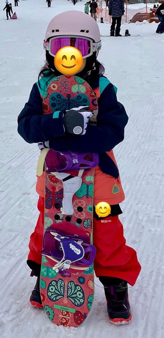BURTON キッズ スノーボードウェア 上下セット XS 5Tビブパンツ女子