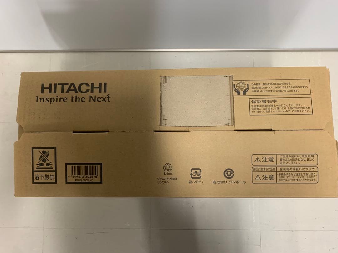 未使用 日立 掃除機 スティッククリーナー PV-BL30C4 W 2024年製