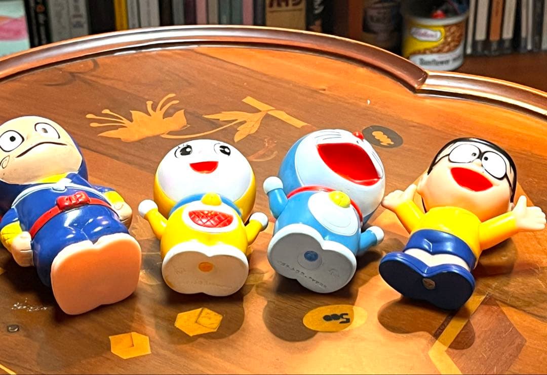 ハットリくん(住友銀行貯金箱)&レトロドラえもんソフビセット