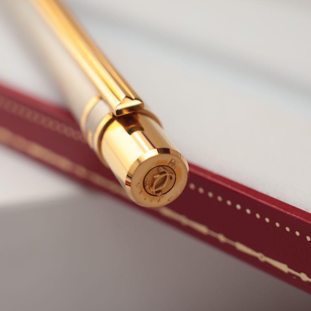 未使用 Cartier ボールペン シルバー ゴールド カルティエ