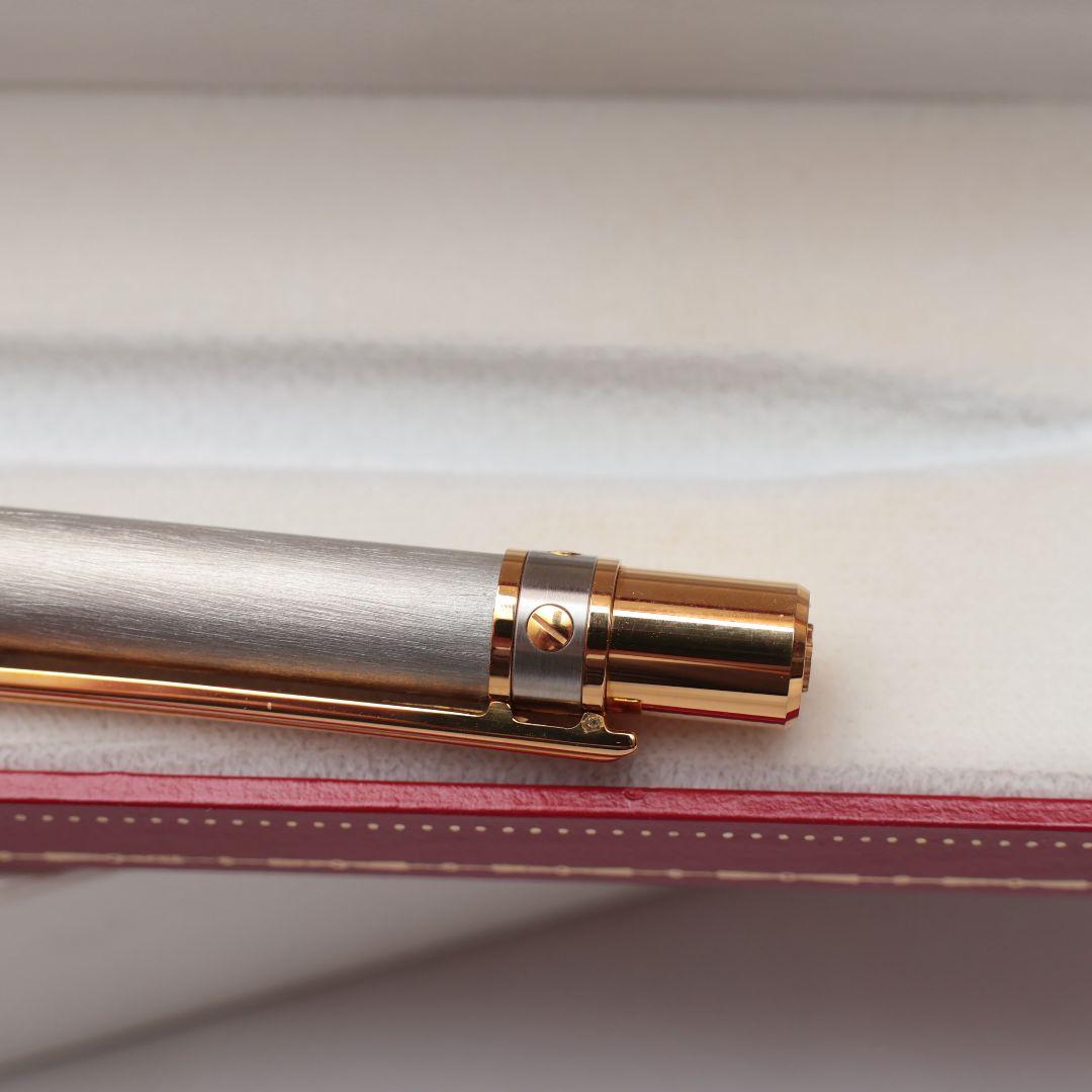 未使用 Cartier ボールペン シルバー ゴールド カルティエ