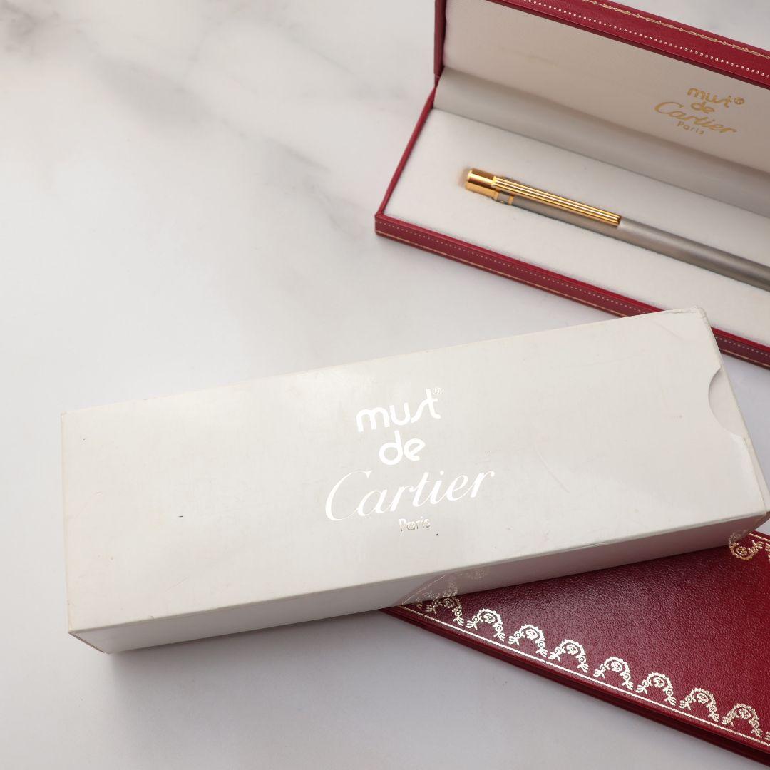 未使用 Cartier ボールペン シルバー ゴールド カルティエ
