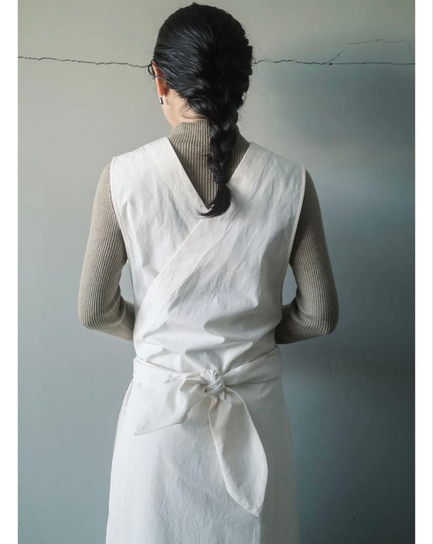 hatsutoki kitchen ノースリーブポップオーバー(エクリュ)