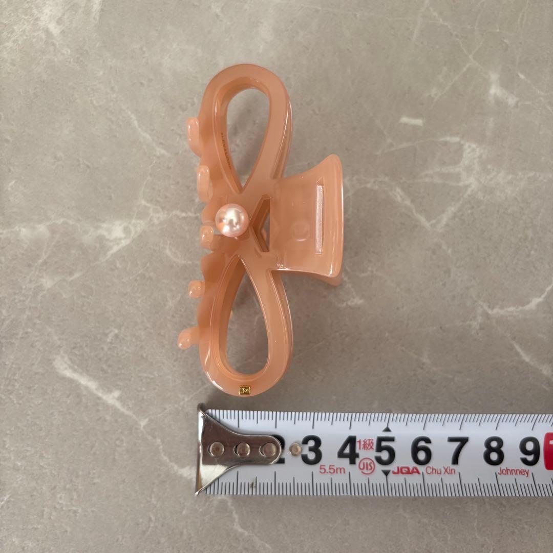 美品⭐️Alexandre De Paris ヘアクリップ　ピンク　リボン