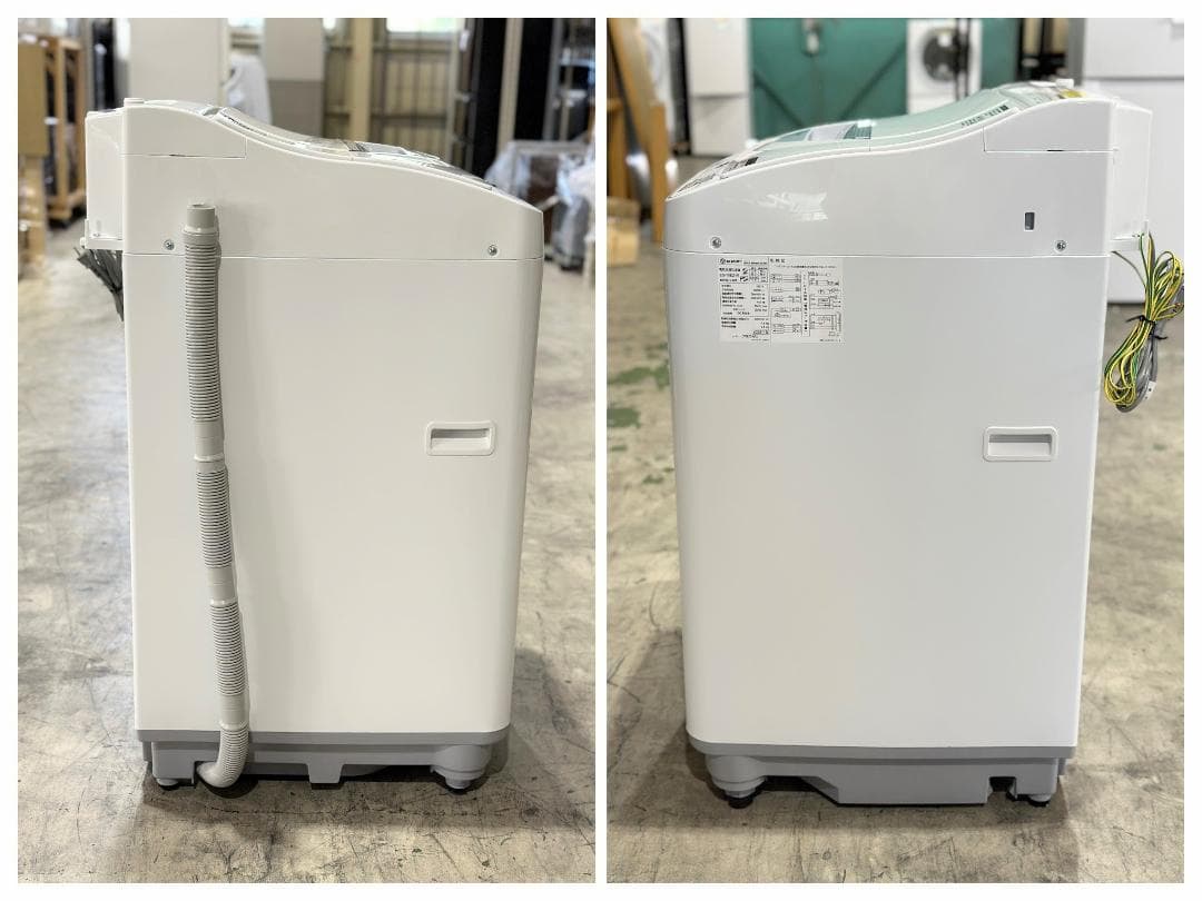 シャープ 洗濯乾燥機 6.5/3.5kg ES-T6E2-W 2023年製