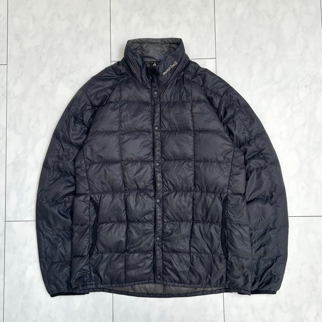 【人気モデル】mont-bell ライトダウンジャケット　襟刺繍　軽量　高品質