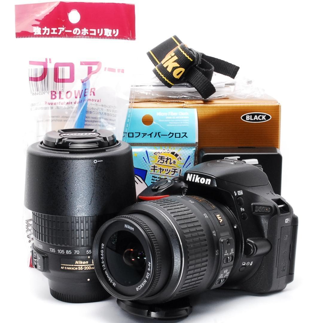 みさき✨美品 Wi-Fi搭載機 箱付き✨ Nikon D5500ダブル