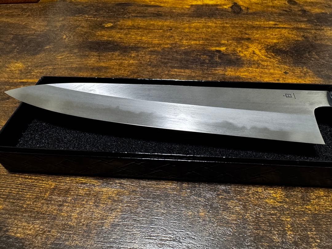 景清 KAGEKIYO 白紙一号 漆赤呂 和牛刀 (240mm)