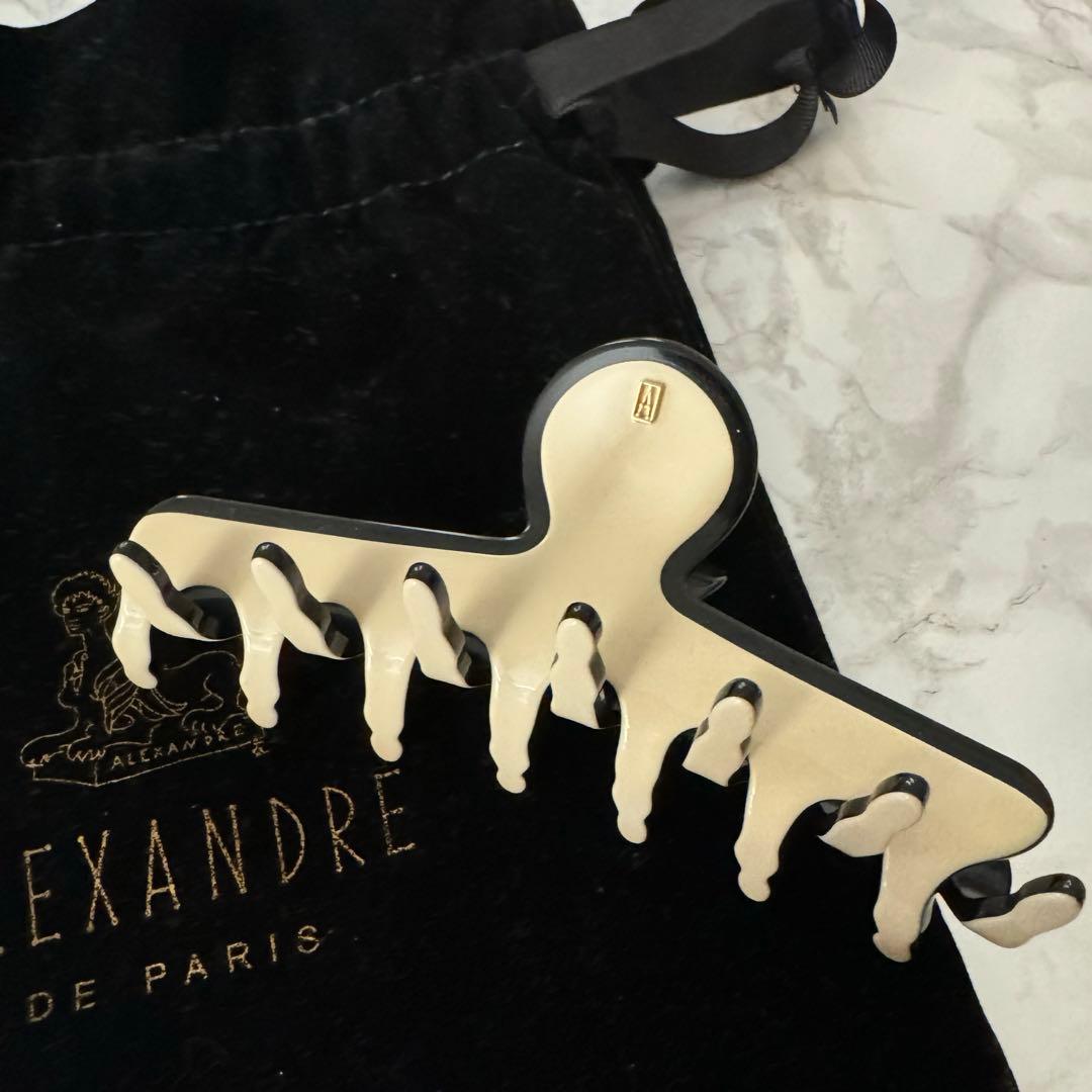 アレクサンドルドゥパリ　ヘアクリップ　ベージュ