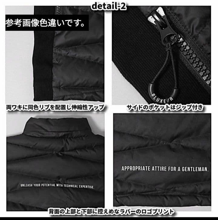 LUXE/R GOLF ダウンフェザー&裏起毛ジャケット45761BGM②