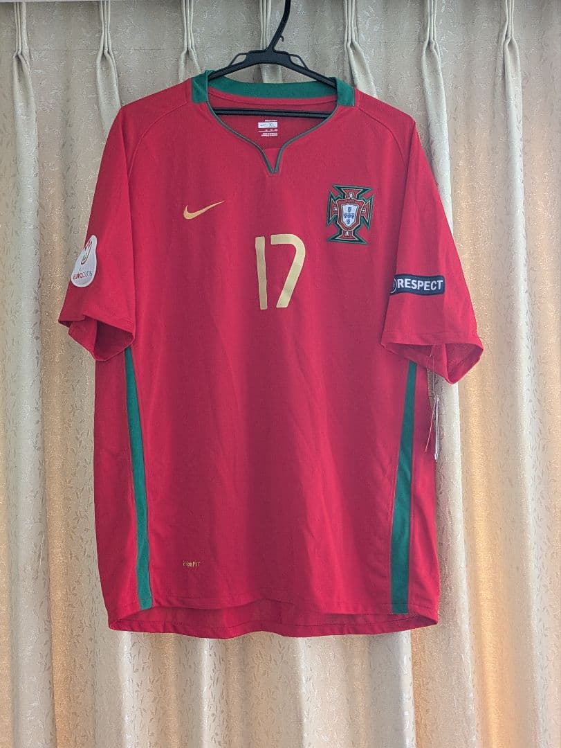 ポルトガル代表 17 XL　クアレスマ　EURO2008 パッチ、タグ付き