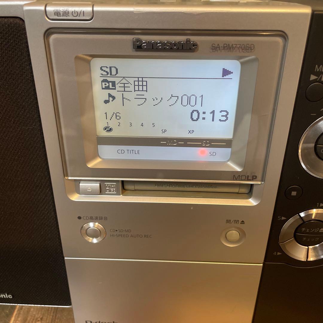 #892 Panasonic SA-PM770SD ミニコンポ