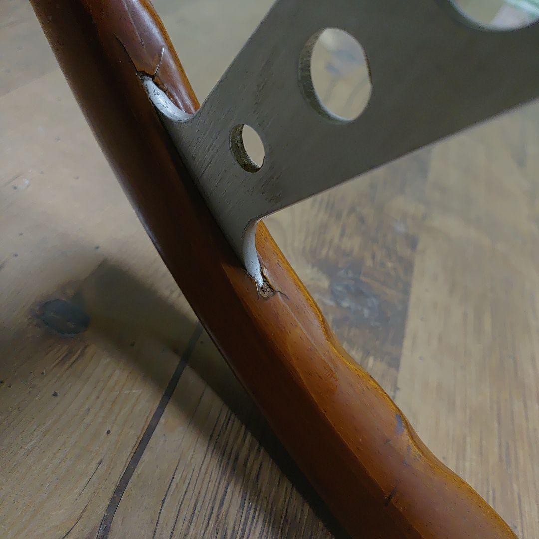 MOMOビンテージハンドル ウッドステアリング INDY ホーンボタン ボス付き