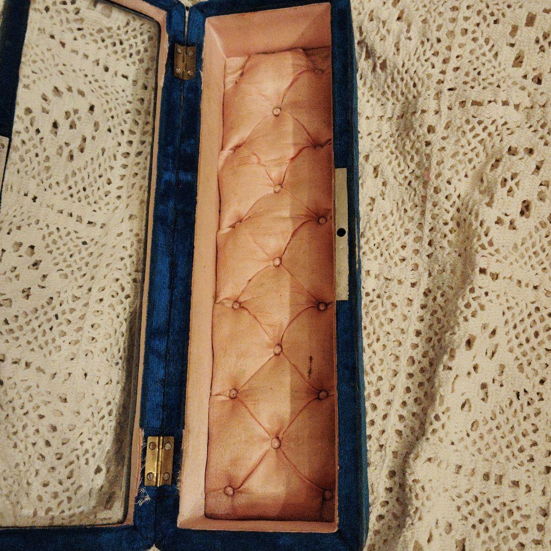 フランスアンティーク♡レアガラス蓋グローブボックス♡ミニョネット