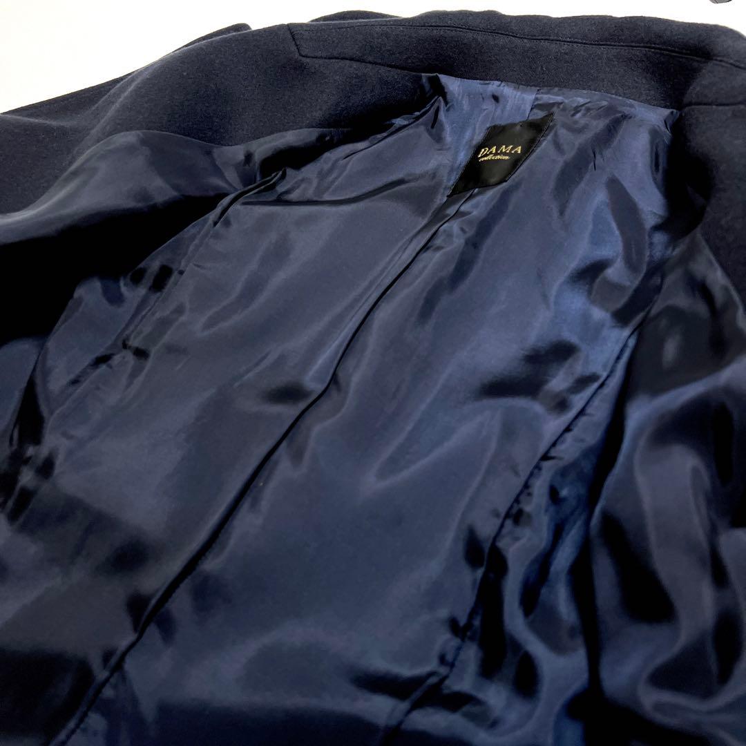 DAMA collection ウール100%コート XL（13AR）ネイビー