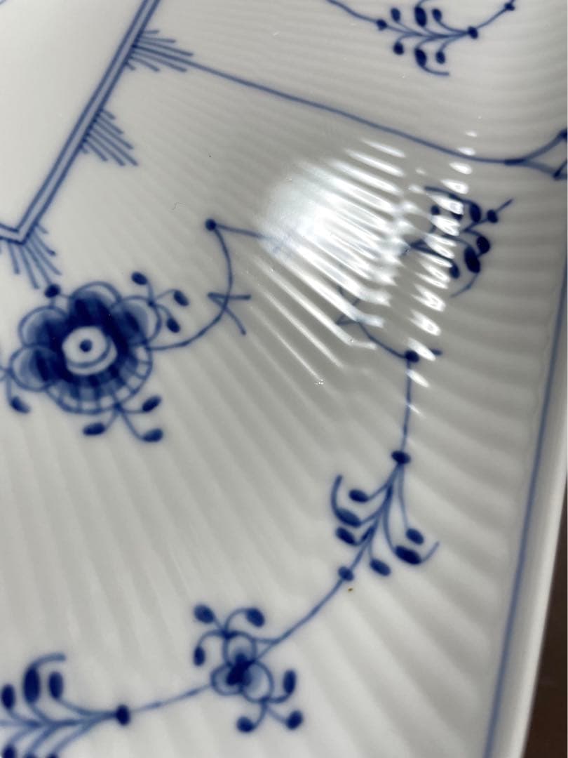 い*ま様 ロイヤルコペンハーゲンブルーフルーテッドプレインスクエアディッシュ20