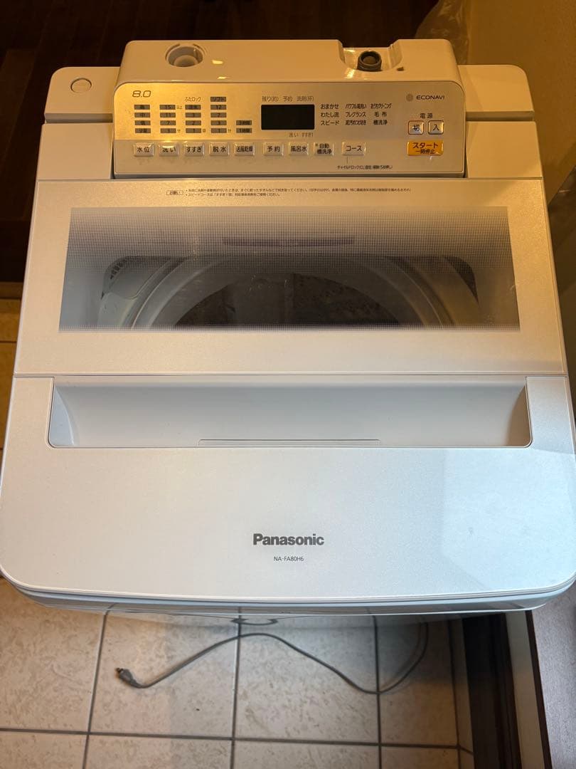 Panasonic 縦型洗濯機 NA-FA80H6