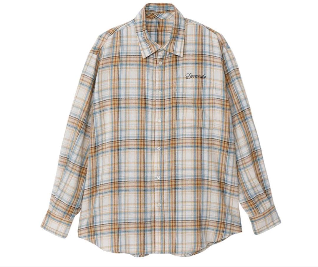 LAVANDA(ラバンダ) オーバーチェックシャツ - BEIGE
