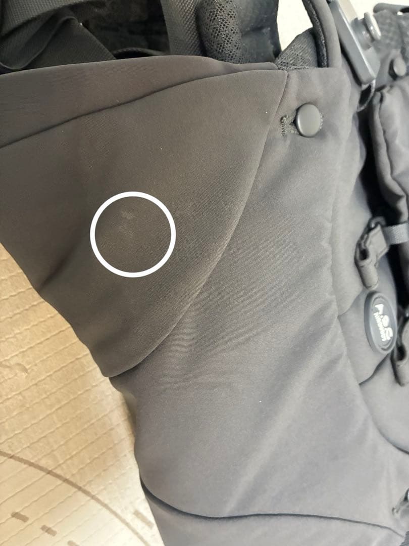 【AirBuggy】ABC抱っこ紐、バックルカバーディムグレー