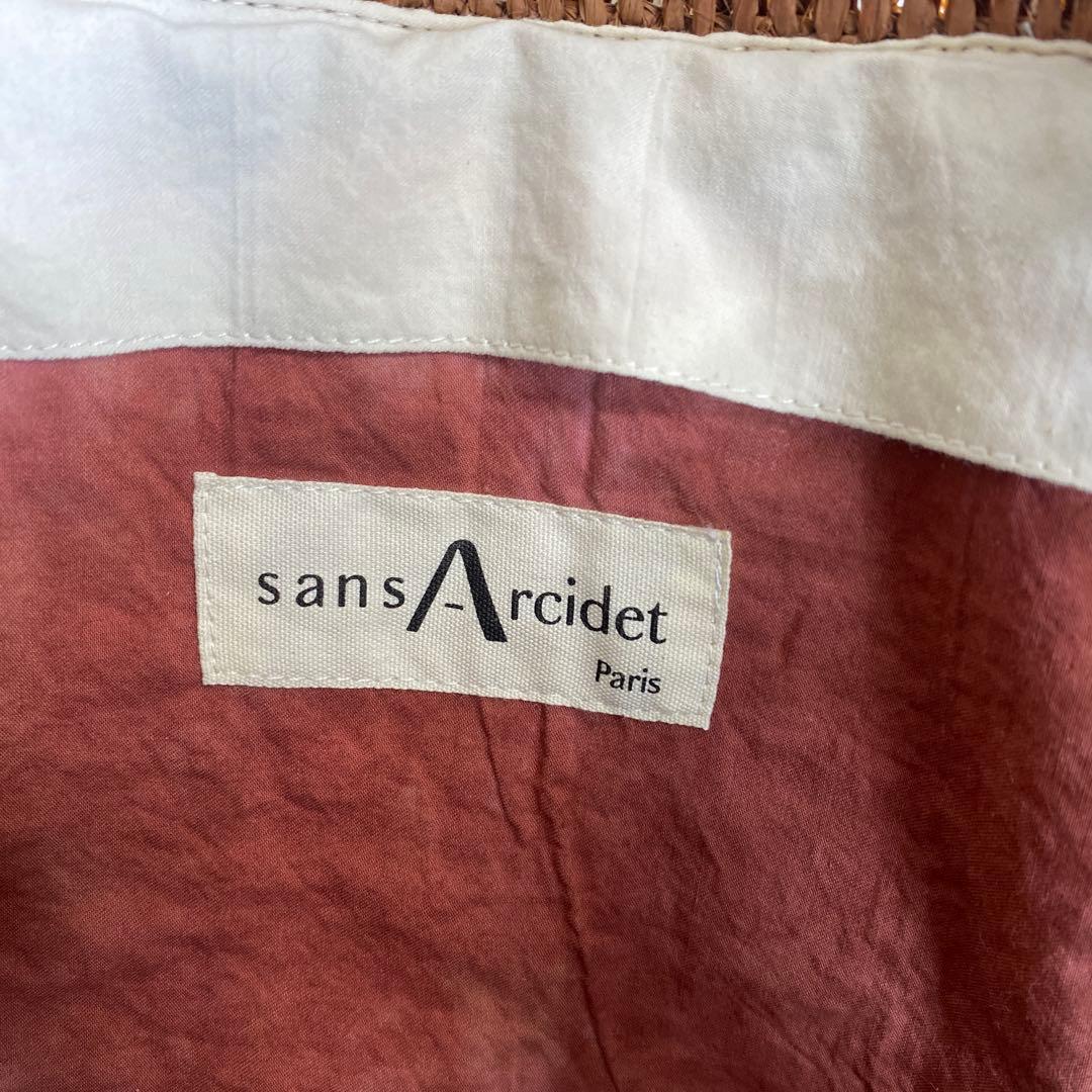 未使用タグ付き Sans Arcidet サンアルシデ かごバッグ BEBY S