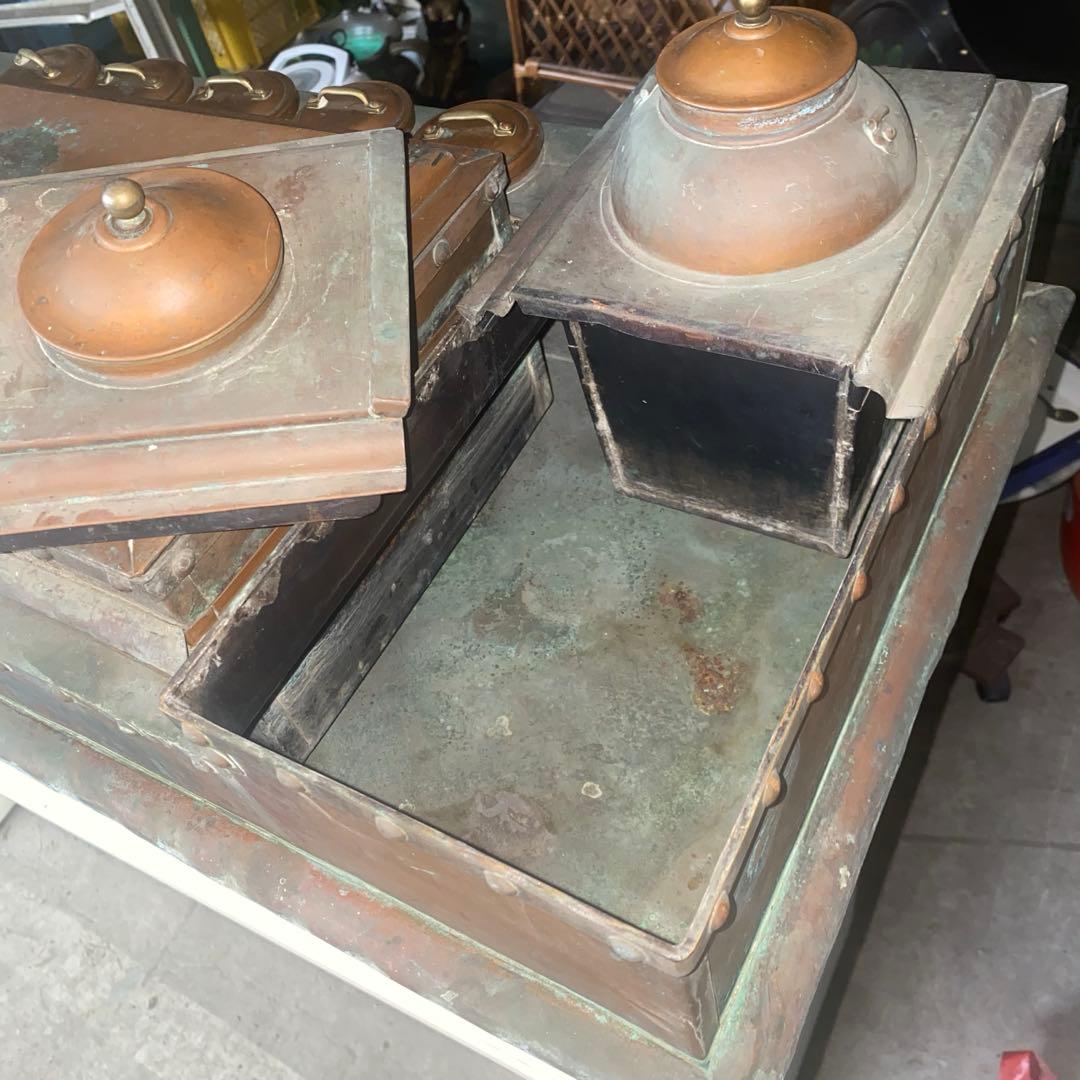 昭和レトロ　燗銅壺 火鉢 囲炉裏 純銅 竈 酒燗器　大正ロマン　骨董　希少