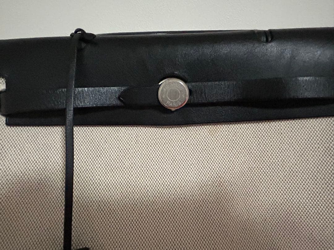 極美品　エルメス　エールバッグPM シルバー金具　ハンドバッグ　ショルダー　黒