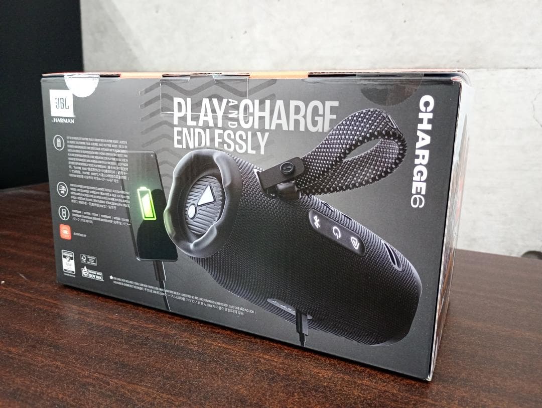 ★新品未開封品★JBL CHARGE 6 BLK ブラック ポータブルスピーカー