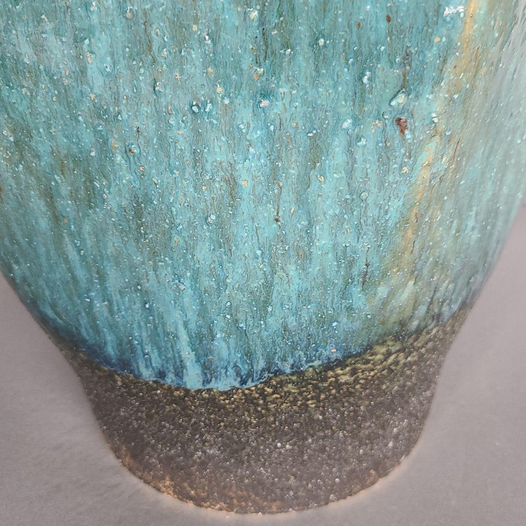 信楽焼 傘立て 緑釉 高さ４９cm